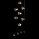 Gatsby 9-Light LED Chandelier detail in Modern Brass, by Hubbardton Forge