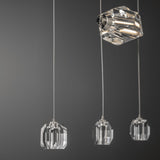 Gatsby 9-Light LED Chandelier detail in Modern Brass, by Hubbardton Forge