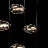 Gatsby 9-Light LED Chandelier detail in Modern Brass, by Hubbardton Forge