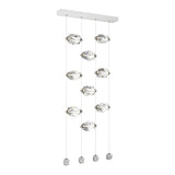 Gatsby 9-Light LED Chandelier in White by Hubbardton Forge