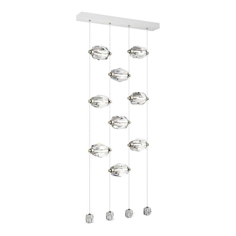 Gatsby 9-Light LED Chandelier in White by Hubbardton Forge