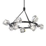 Gatsby 9-Light Ring Chandelier, shown in Black, by Hubbardton Forge