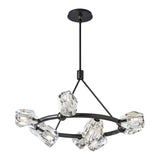 Gatsby 9-Light Ring Chandelier, shown in Black, by Hubbardton Forge
