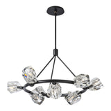 Gatsby 9-Light Ring Chandelier, shown in Black, by Hubbardton Forge