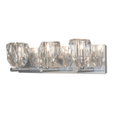 Gatsby Vanity Light 3 Light, shown in Sterling, by Hubbardton Forge