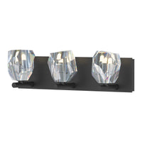 Gatsby Vanity Light 3 Light in Black by Hubbardton Forge