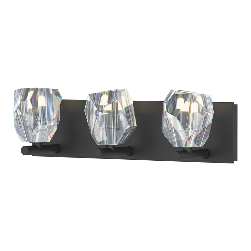Gatsby Vanity Light 3 Light in Black by Hubbardton Forge