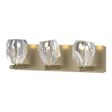 Gatsby Vanity Light 3 Light in Soft Gold by Hubbardton Forge