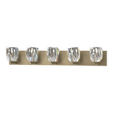 Gatsby Vanity Light 5 Light in Soft Gold by Hubbardton Forge
