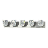 Gatsby Vanity Light 5 Light in Sterling by Hubbardton Forge