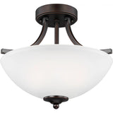 Geary Flushmount — 12.38 Inch, Bronze