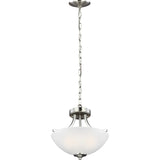 Geary Flushmount — 12.38 Inch, Brushed Nickel