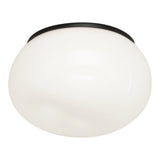 Gelasin Flush Mount 6 Inch Black