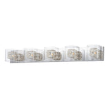 Gem Bath Vanity by ET2 - 5-Light SV Shade