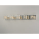 Gem Bath Vanity by ET2 - 5-Light SV Shade