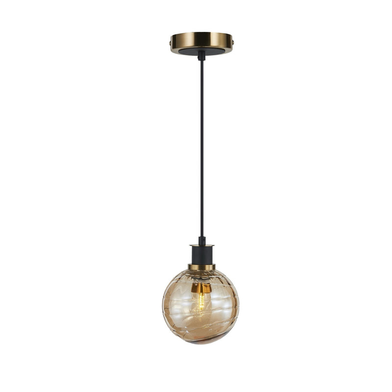 Gem Pendant by Artcraft - Amber Glass