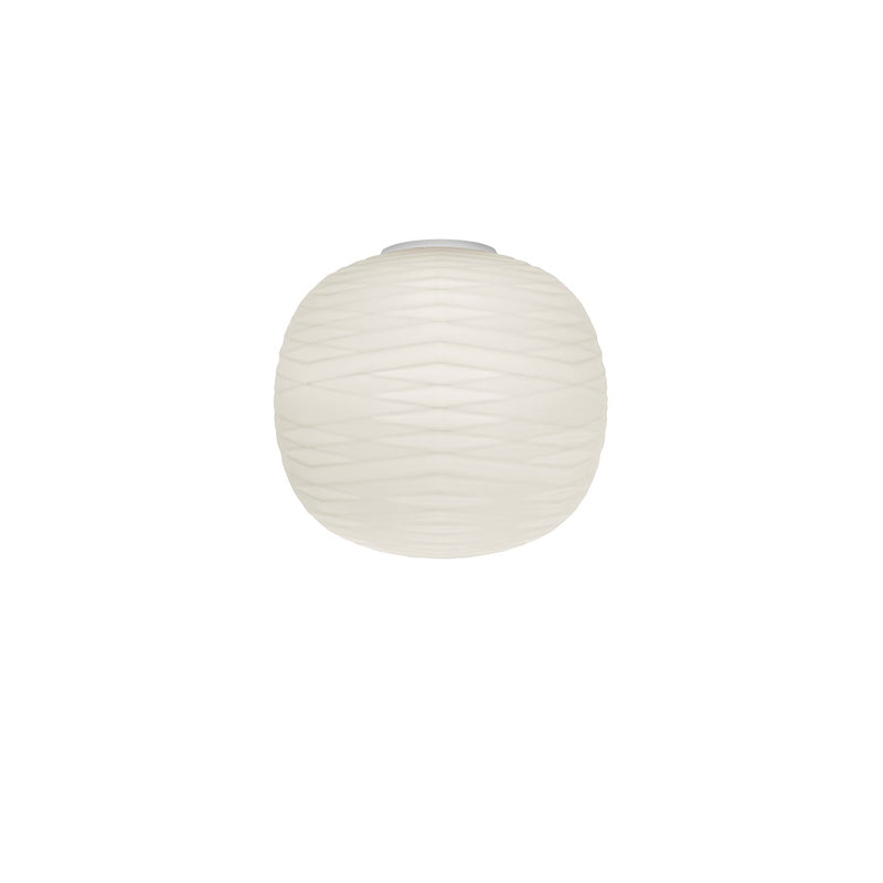 Gem Semi Wall Sconce White by Foscarini