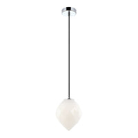 Gemma Pendant 6 Inch White