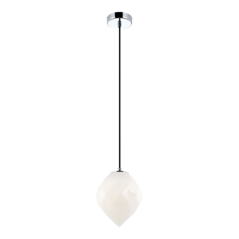 Gemma Pendant 6 Inch White