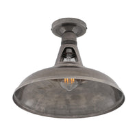 Geneva Flush Light Fitting - Antique Silver