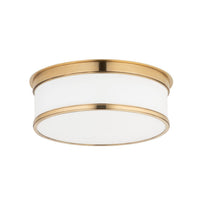 Geneva Flush Mount - 12.25 Inch - Aged Brass by Hudson Valley