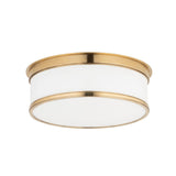 Geneva Flush Mount - 12.25 Inch - Aged Brass by Hudson Valley