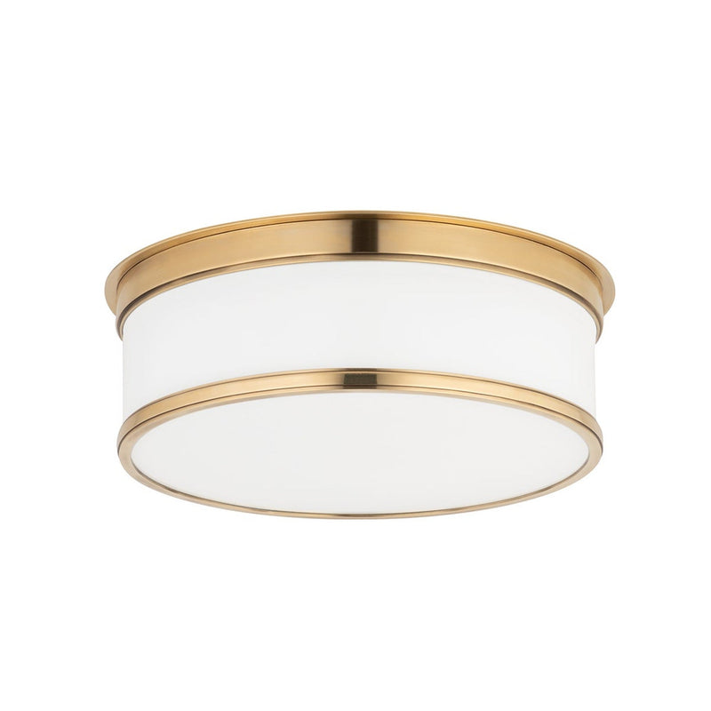 Geneva Flush Mount - 12.25 Inch - Aged Brass by Hudson Valley