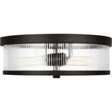 Geneva Flushmount — 14", Aged Iron