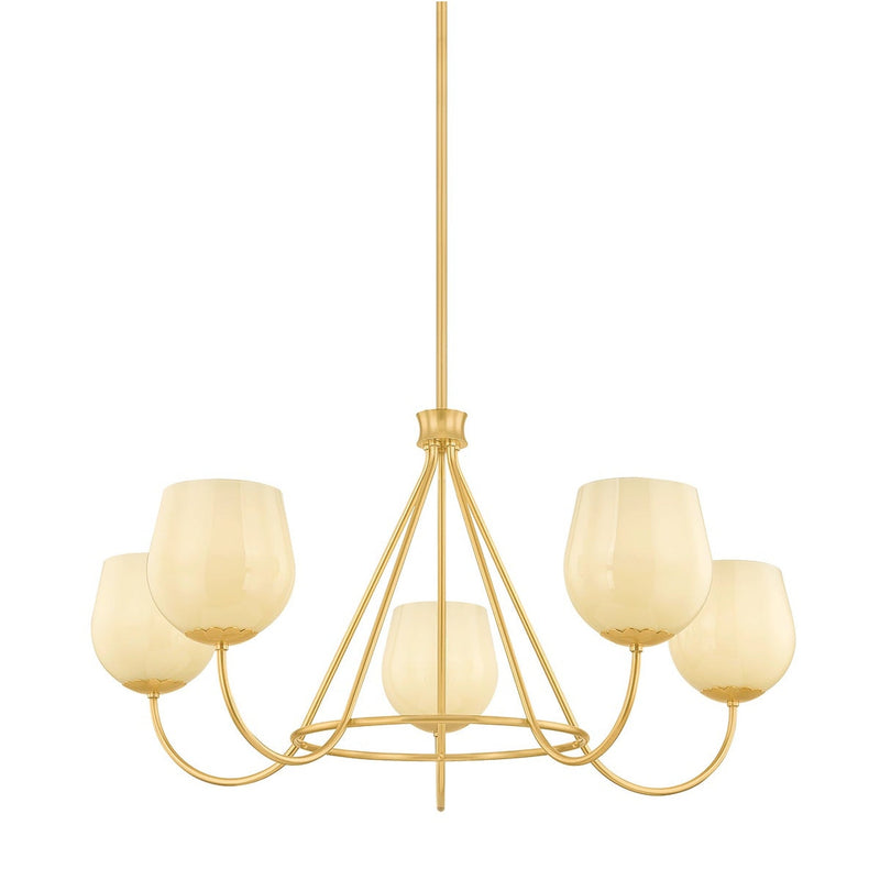 Genevieve Chandelier - Aged Brass