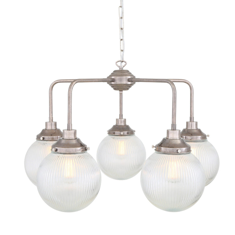 Genoa Single Tier Chandelier - Antique Silver