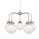Genoa Single Tier Chandelier - Antique Silver