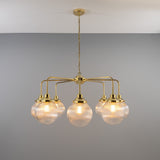 Genoa Single Tier Chandelier - Polished Brass