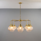 Genoa Single Tier Chandelier Satin Brass