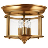 Gentry Small Flush Mount - Heirloom Brass - by Hinkley