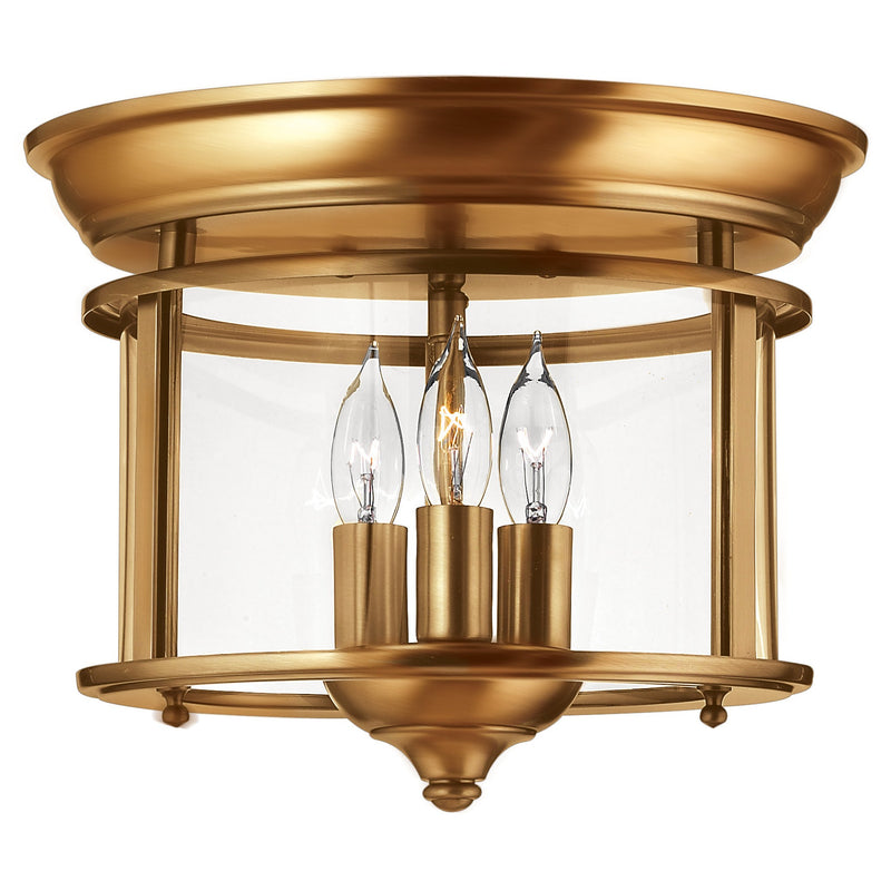 Gentry Small Flush Mount - Heirloom Brass - by Hinkley