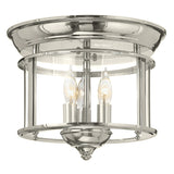 Gentry Small Flush Mount - Polished Nickel - by Hinkley