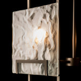 Geo Pendant 4 Light detail in Oil Rubbed Bronze, Frosted Glass, by Hubbardton Forge