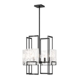Geo Pendant 4 Light in Ink, Clear Glass by Hubbardton Forge