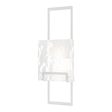 Geo Wall Sconce in White, Clear Glass by Hubbardton Forge