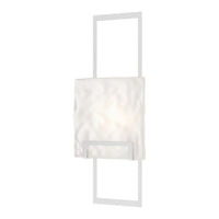 Geo Wall Sconce in White, Frosted Glass by Hubbardton Forge