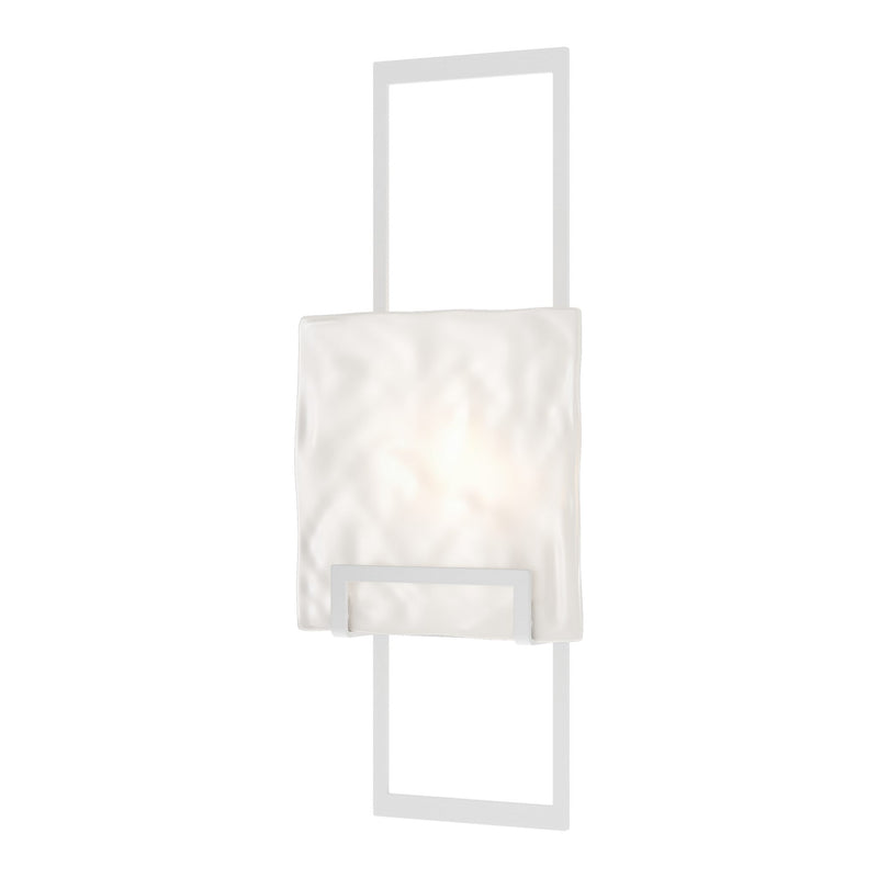 Geo Wall Sconce in White, Frosted Glass by Hubbardton Forge