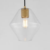 Geode Pendant Natural Aged Brass by Maxim Lighting