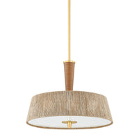 George Pendant - 22 Inch - Aged Brass by Hudson Valley