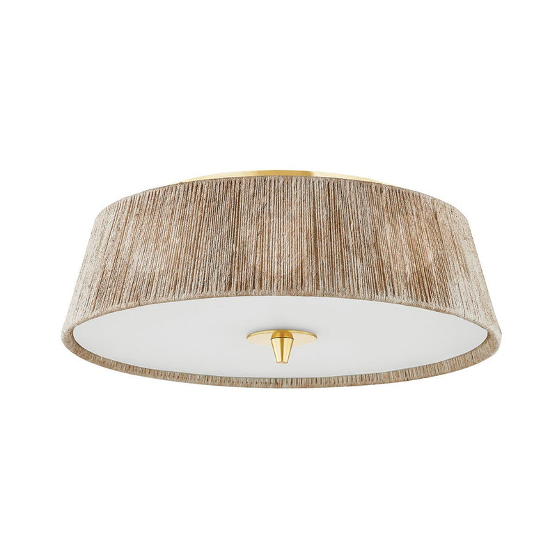 George Semi Flush - Aged Brass by Hudson Valley