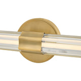 Georgette LED Vanity - Large, Lacquered Brass - by Hinkley