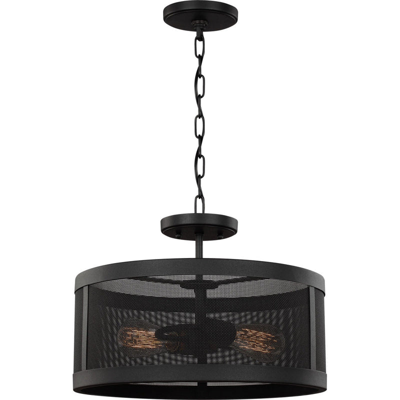 Gereon Convertible Semi-Flushmount — 16", Black