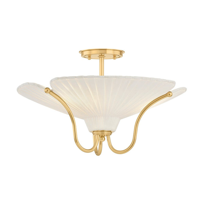 Gerhard Semi Flush - Aged Brass by Hudson Valley