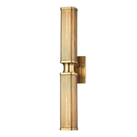 Gibbs Wall Sconce - Aged Brass by Hudson Valley