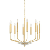 Gideon Chandelier - 10-Light - Aged Brass by Hudson Valley