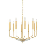 Gideon Chandelier - 10-Light - Aged Brass by Hudson Valley